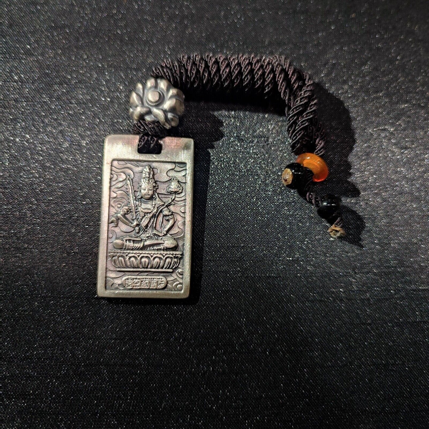 Blessing 999 Silver Pendant Lucky Bodhisattva Akashagarbha statue patron saint