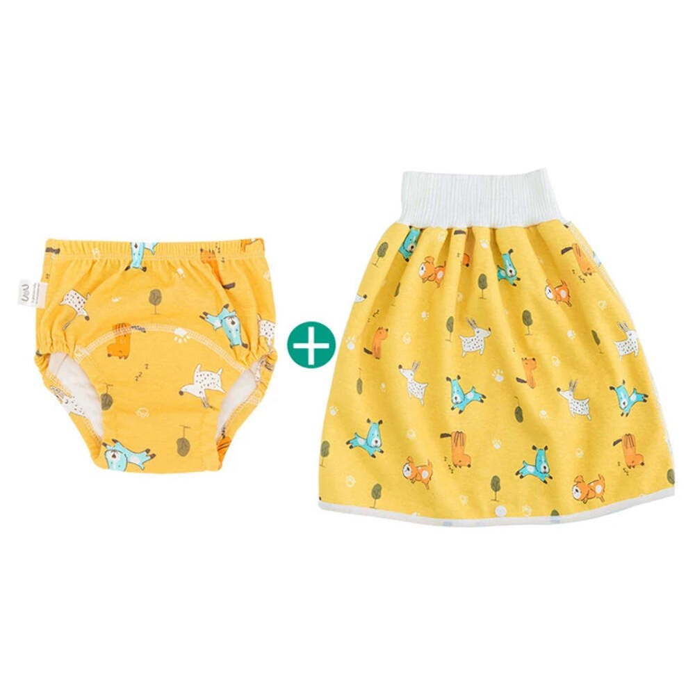 Baby Waterproof Diaper Skirt Leak-Proof Reusable Nappy
