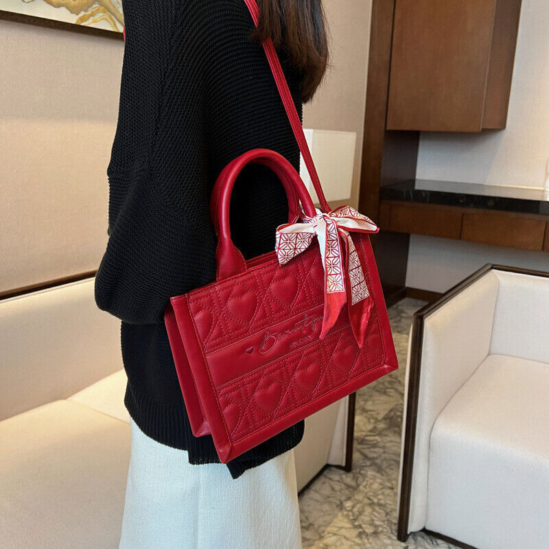 Women Lady Leather Handbags Shoulder Messenger Satchel Tote Crossbody Bags Purse