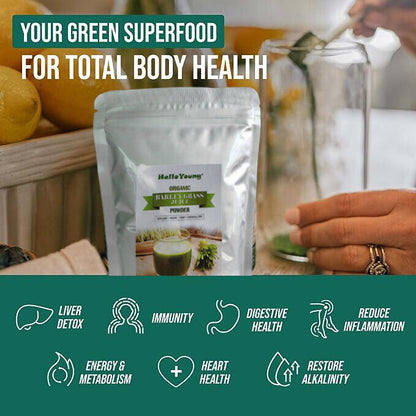 Barley Grass Powder Green Juice Aojiru Barley Leaves Powder with Green Tea
