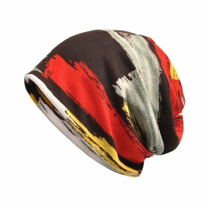 Skiing Hat Warm Winter Skating Skull Cap Beanie Fleece Scarf Snowboard One Size