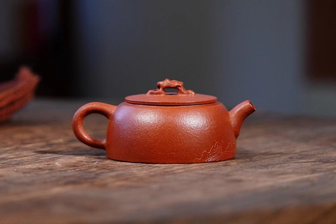 120cc chinese Yixing Handmade Zisha teapot JiangPo Clay ZhuJin Gongfu Hu Tea Pot