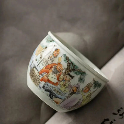 1Pc Chinese Tradition Ceramic Tea Cup Handmade Tea Tasting Cup Teaware