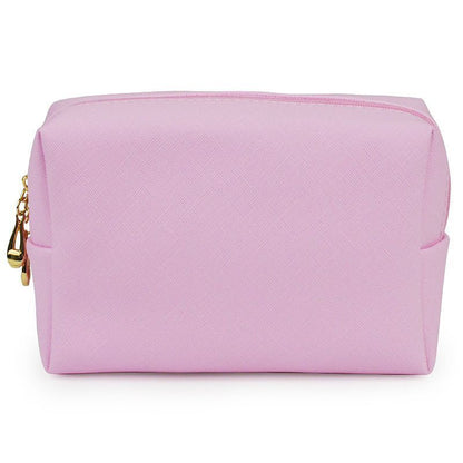Synthetic Leather Zipper Cosmetic Bag Traveling Beauty Case Makeup Bag Organizer