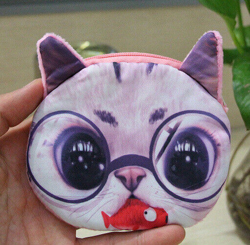 Money Bag Women Coin Purse Wallet Cute Small Zipper Pouch Bag Lady Animal Change