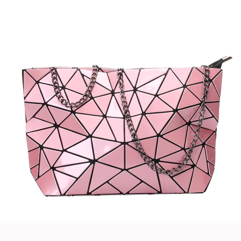 Chain Shoulder Bag Geometric Messenger Bags Plain Folding Crossbody Bags Clutch