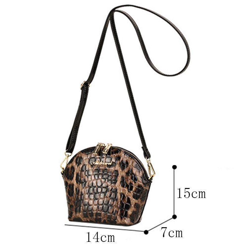 Leather Bag Shell Fashion Versatile One-Shoulder Messenger Bag Small Square Bags
