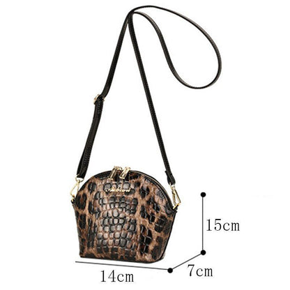 Leather Bag Shell Fashion Versatile One-Shoulder Messenger Bag Small Square Bags
