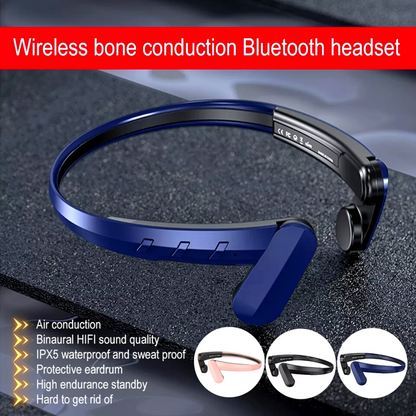 Bone Conduction Headphones Wireless Bluetooth 5.2 Outdoor Sport Open-Ear Headset