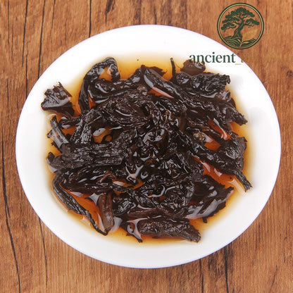 250g 2017 Menghai Ripe Tea Brick Ancient Tree Aged Pu Erh Tea