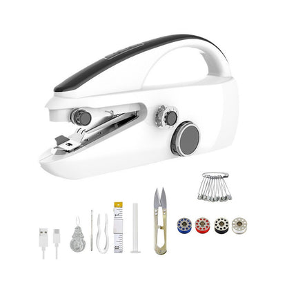 1* Plastic Sewing Machine W/Practical Sewing Kit USB/Batteries Power Supply
