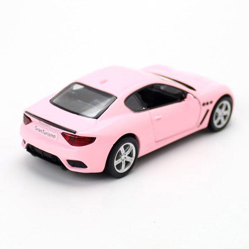 1:36 Maserati GranTurismo MC Model Car Diecast Toy Cars Door Open Kids Gift Pink
