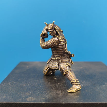 Brass Samurai Incense Holder Stick Incense Burner for Sandalwood Agarwood