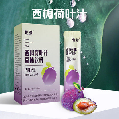 2g*20 packs Prune Lotus Leaf Juice Enzyme Prune Lotus Leaf Powder Solid Drink
