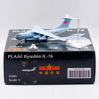 1:200 SQ Wings PLAAF Ilyushin Il-76 Passenger Airplane Diecast Model