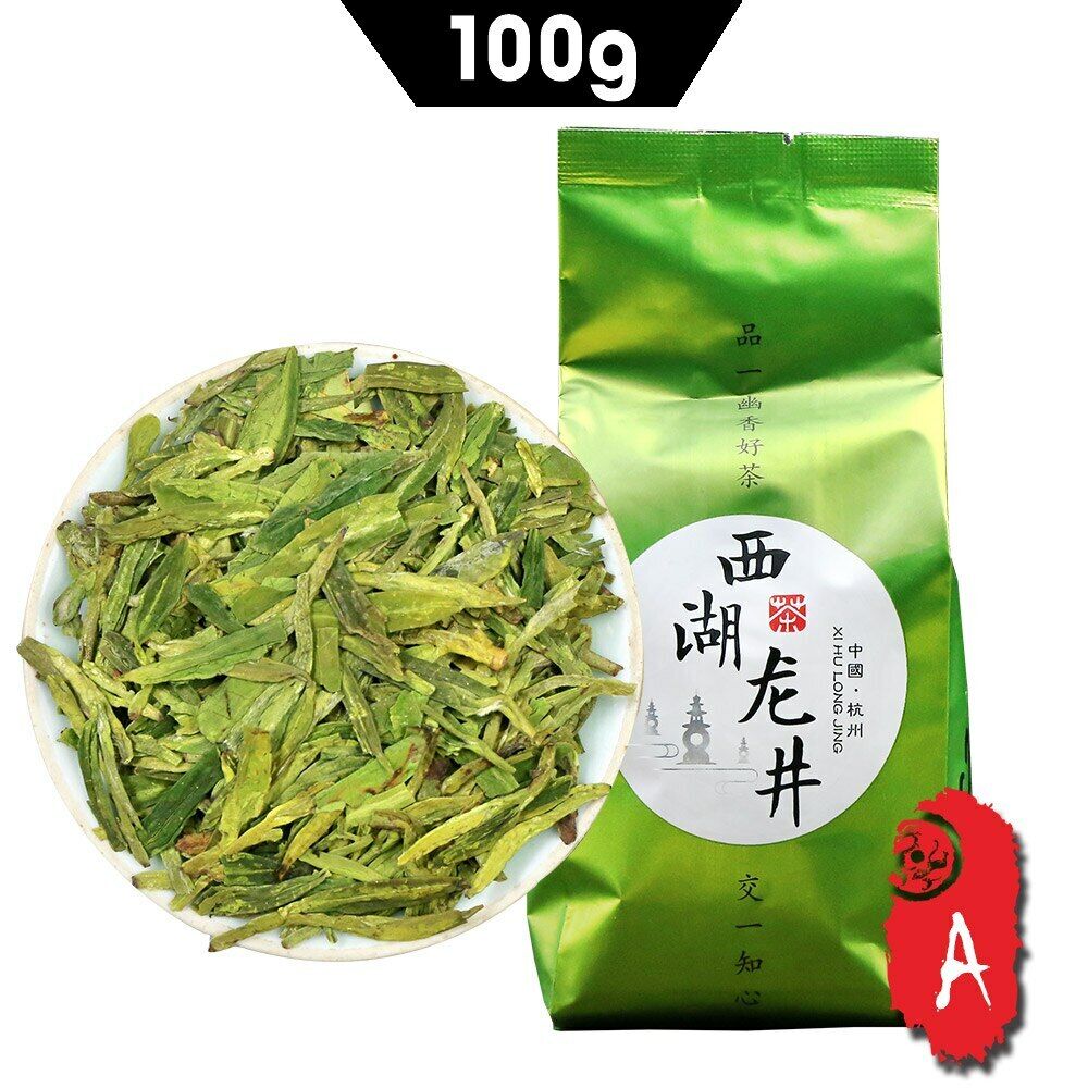 2023 Dragon Well Green Chinese Tea Spring Fresh Portable Packaging 100g/bag