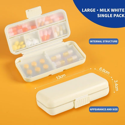 Pill Organizers 8-5 Grids Portable Moisture Proof Travel Medicine Box Container