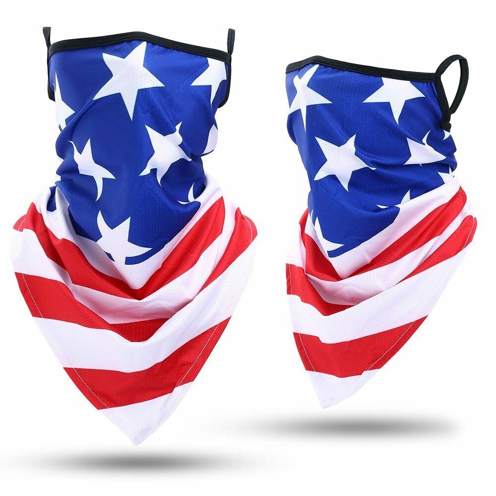 Printed Bandana Cycling Ear Face Mask Neck Gaiter Hunting Running Scarf 26*42 CM