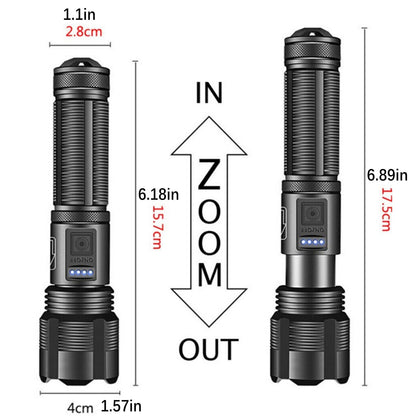 1000 lumens Super Bright LED Flashlight Tactical Rechargeable LED Work Lights