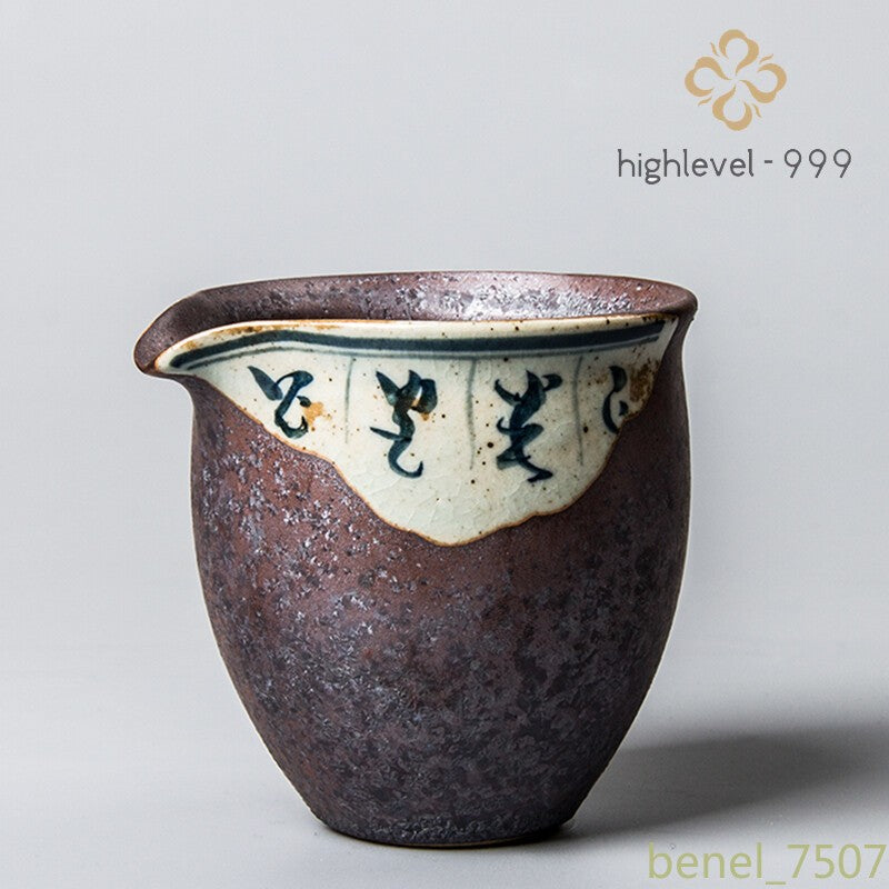 Antique Pottery Fair Cup Vintage Tea Mugs Kung Fu Tea Set Teacup Teaware Tea