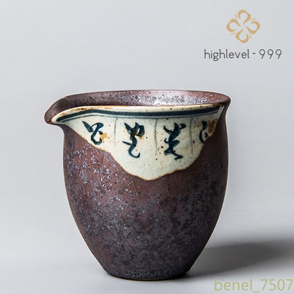 Antique Pottery Fair Cup Vintage Tea Mugs Kung Fu Tea Set Teacup Teaware Tea