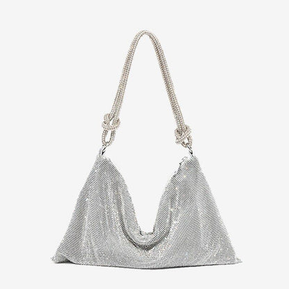 Evening Rhinestone Clutch Bag Wedding Purse Handbag Fashion Shoulder Bag 34*16CM