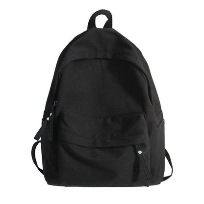 Solid Color Backpack Waterproof Nylon School Traveling Shoulder Bags 29*14*38 CM