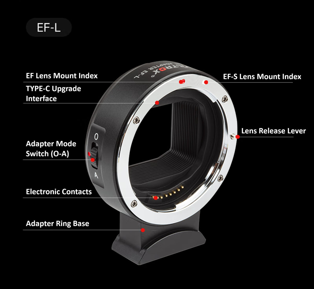 Viltrox EF-L AF Adapter – Canon EF/EF-S to L-Mount (Leica, Panasonic, Sigma)
