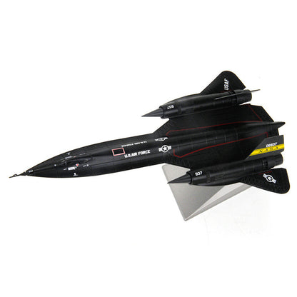 1:144 SR-71 Aircraft Alloy Fighter Airplane Model Simulation Ornaments Display