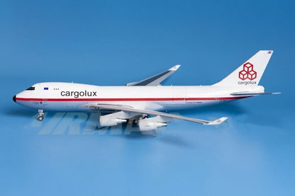1:200 35CM JC Wings Cargolux BOEING 747-400 Passenger Airplane Diecast Model