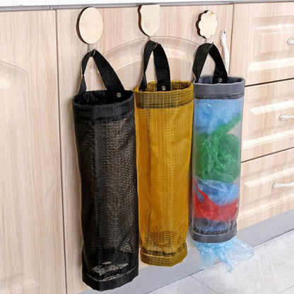 Grocery bags holder wall mount storage dispenser plastic kitchen organizer P-ca