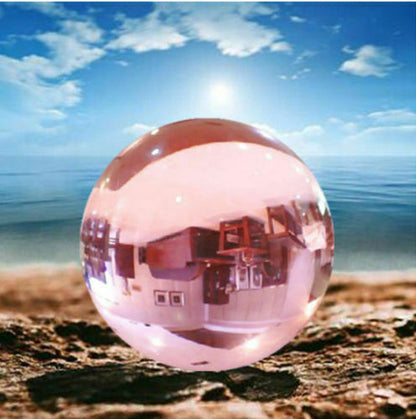50-120mm Natural Pink Sphere Large Crystal Ball Healing Stone
