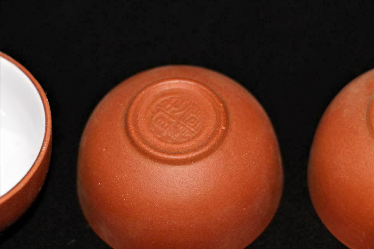 4 Pcs Chinese Yixing Zisha 25ml Clay Tea Cup