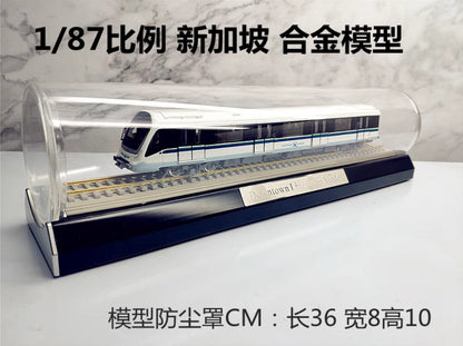 1:87 36CM Singapore Downtown Line Train Metro Subway Diecast Passenger Car Model