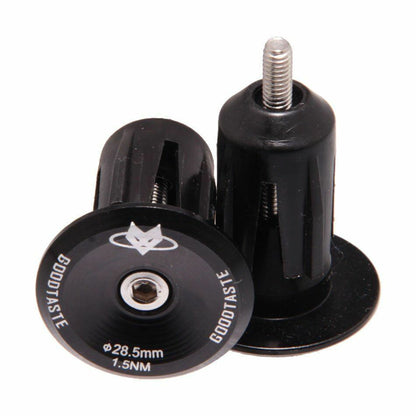 Handlebar Cap Road Mountain Bike Bicycle End Plugs Inflated Aluminum Alloy Lock