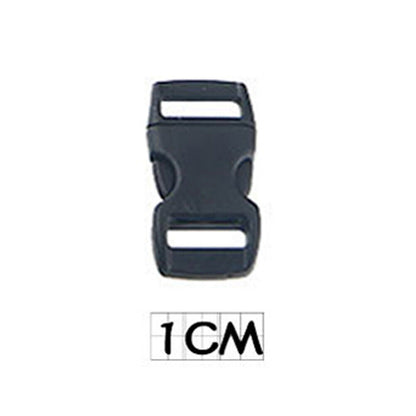 Black Plastic Side Release Clip Buckle Adjustable Webbing Bag Strap Clip Buckles