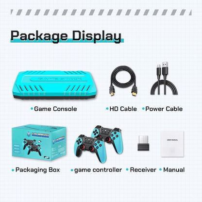 U36 4K Video Game Console Retro 50000 Games TV Stick HDMI 2 Wireless Controller