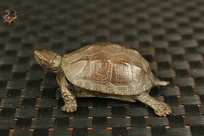 Chinese bronze hand casting tortoise Turtle figure statue Tea pet