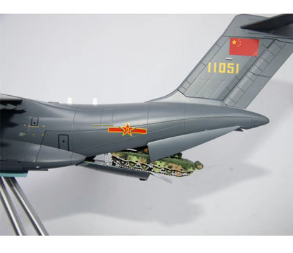 1:72 65CM China Air Force Y-20 Military Transport Plane Diecast Aircraft Model