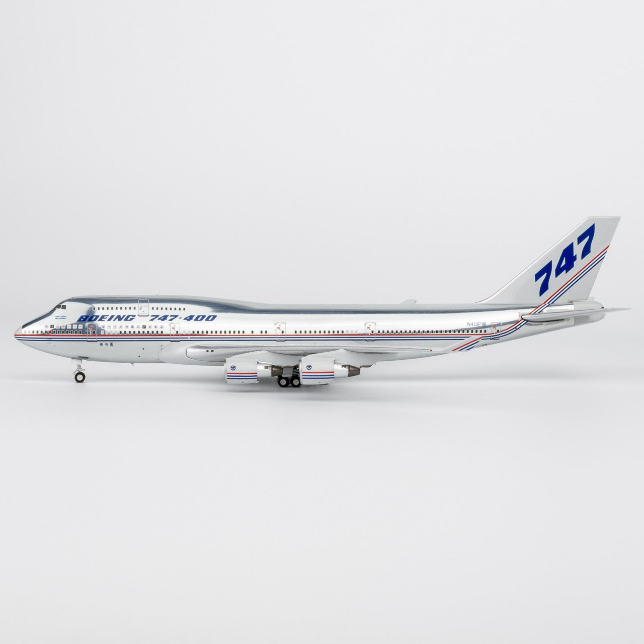 1:400 NGmodels Boeing B747-400 N401PW Passenger Airplane Diecast Plane Model