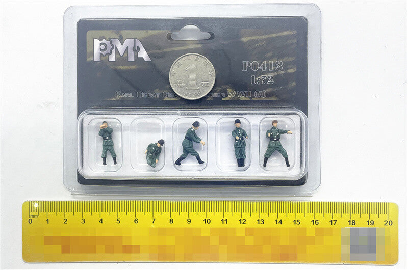 1/72 German Soldier Wwii A Figures /german Loader Group Of 5