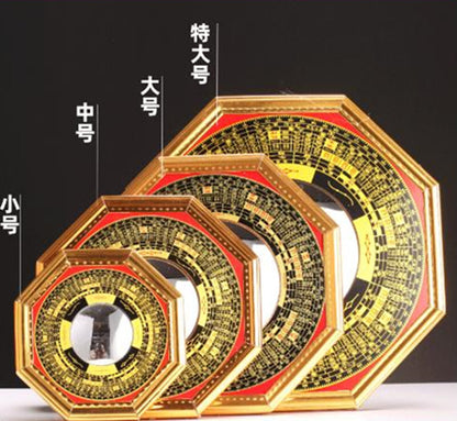 Nine Palaces Bagua Mirror Feng Shui Chinese Traditional Home Accessories