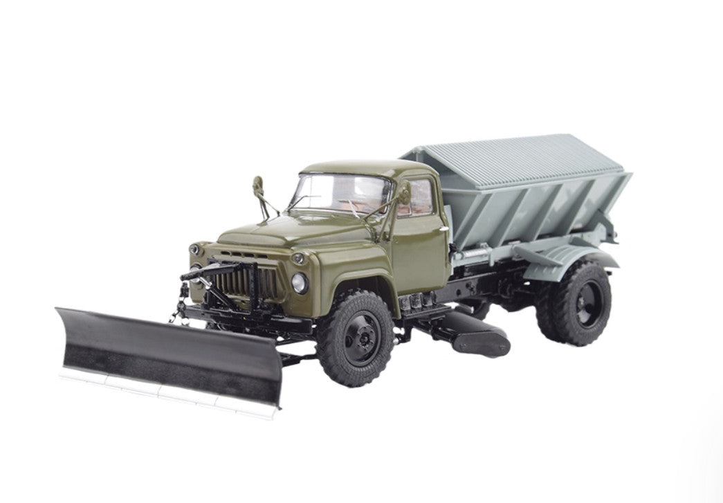 1:43 SSM PR-53(52) Sand Speader Snowplow Snow Removal Vehicle Diecast Model