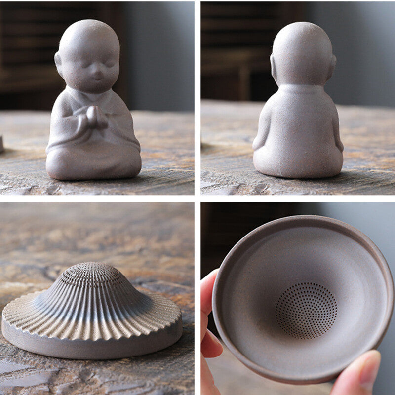 Ceramic Tea Strainer Crude Pottery Tea Filter Stainer Chinese Tea Accessories