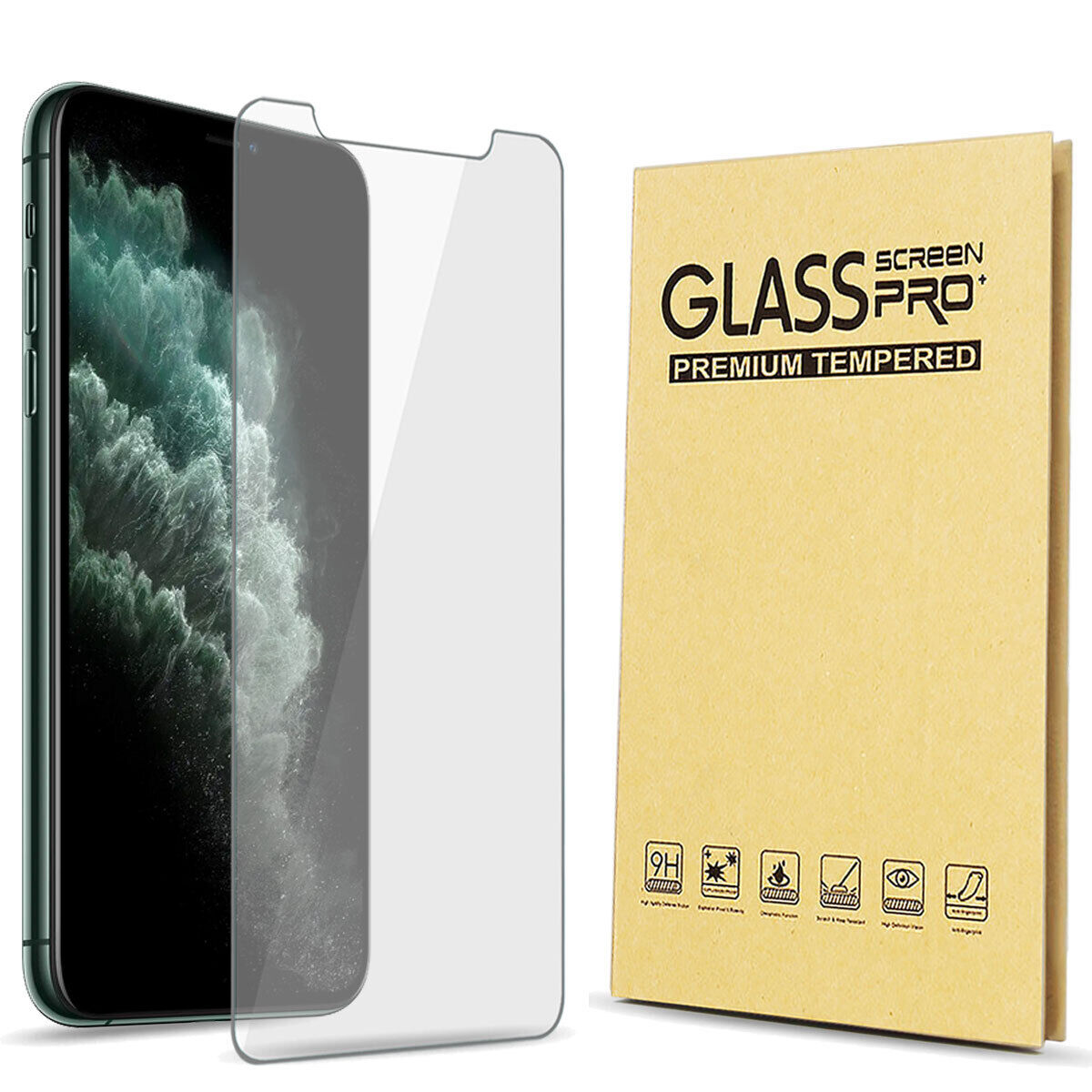 For Apple iPhone 11 / 11 Pro / 11 Pro Max Tempered Glass Clear Screen Protector