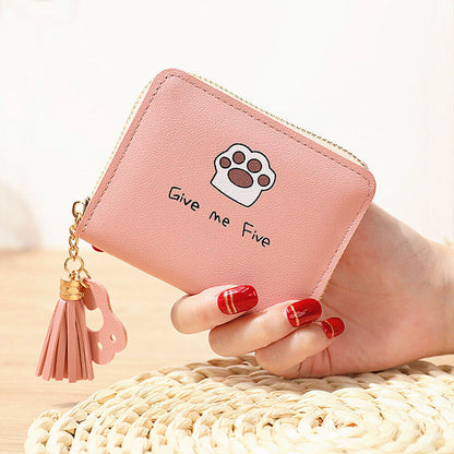 Fashion Small Women Zipper Wallet Leather Coin Bag Credit Card Mini Purse Clutch