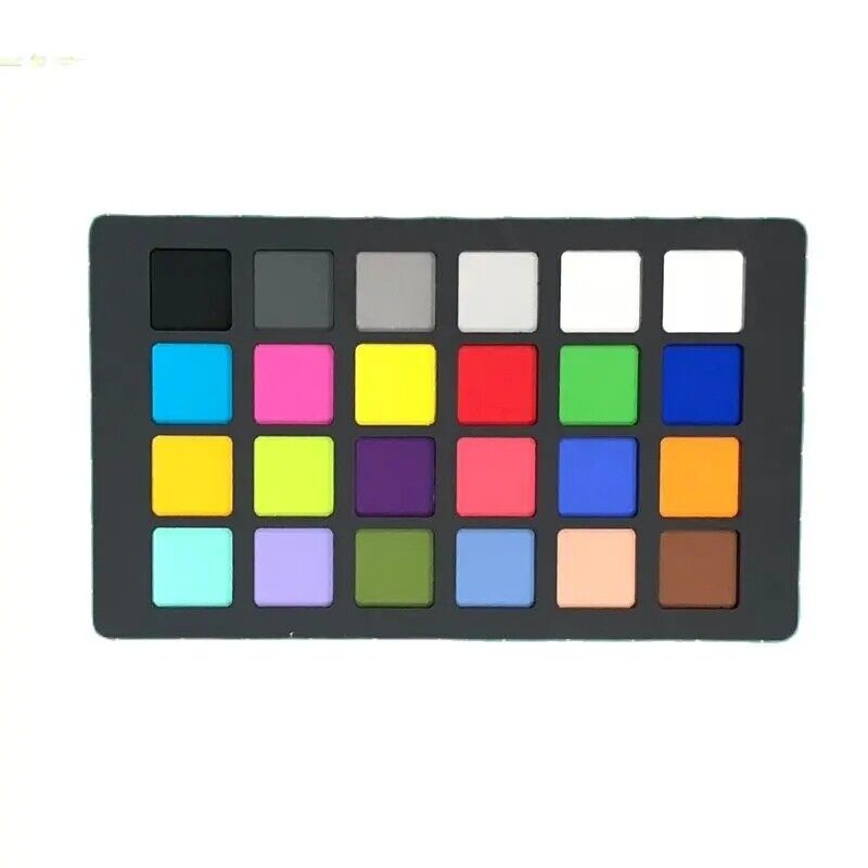 24 Color Checker Correction Classic Image Resolution Test Chart Palette 64x108mm