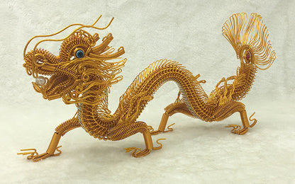 20" Dragon Hand Creative Arts And Crafts Aluminum Wire Dragon Model Ornaments