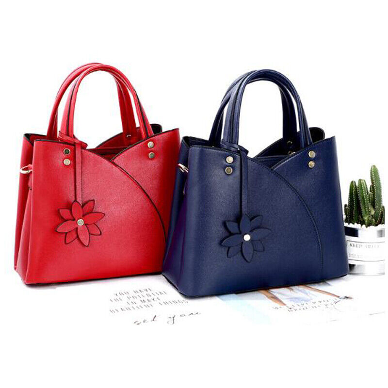 Womens Ladies PU Leather Handbag Shoulder Purse Messenger Satchel Crossbody Tote