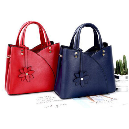 Womens Ladies PU Leather Handbag Shoulder Purse Messenger Satchel Crossbody Tote